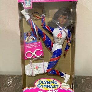 1995 Mattel Olympic Gymnast African American Barbie NRFB